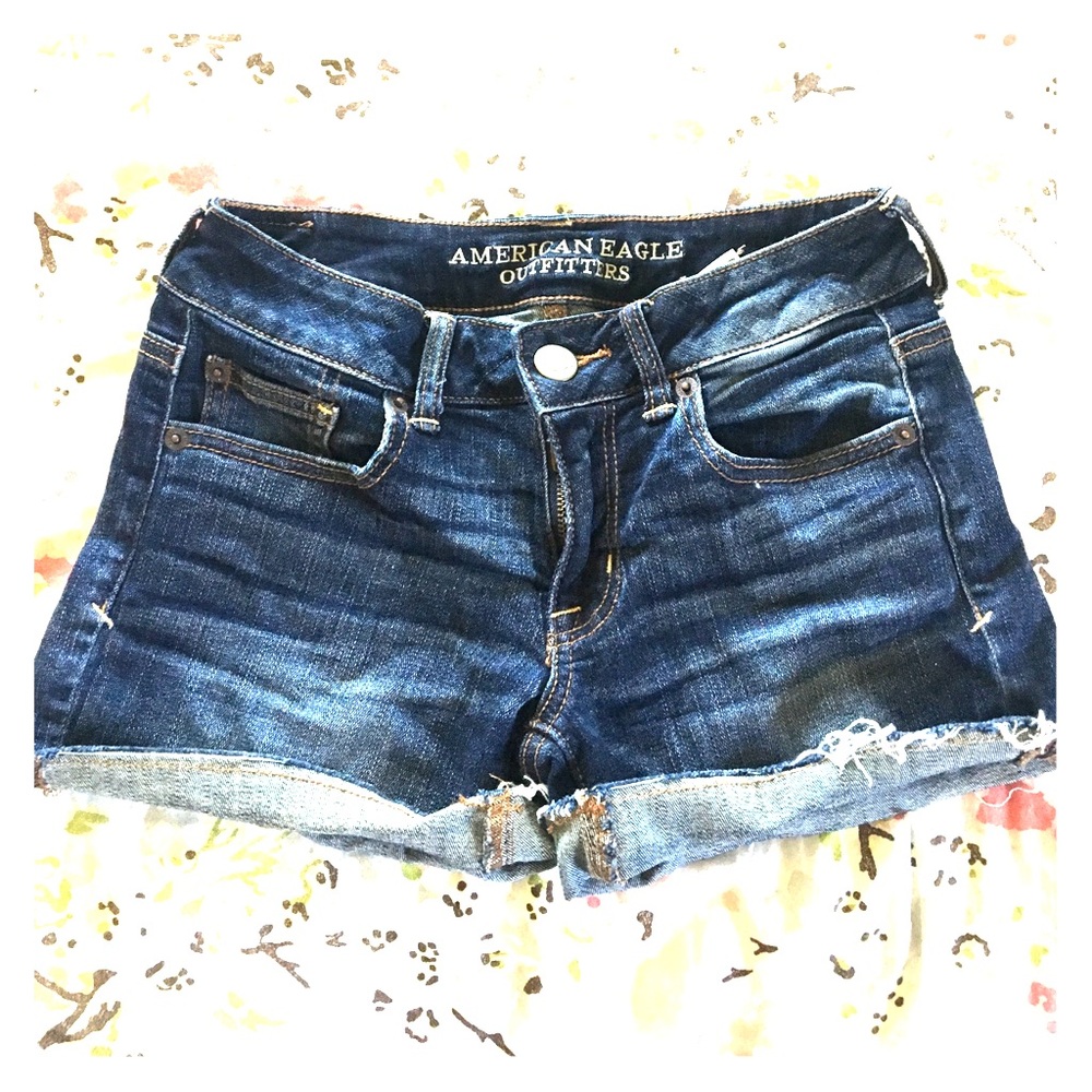 Dark Denim Shorts