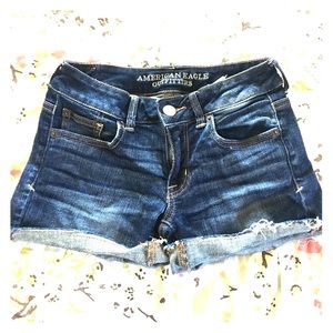 Dark Denim Shorts