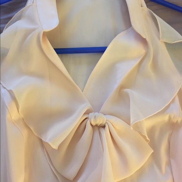 Cream Ruffled Tank - Picture 3 of 5