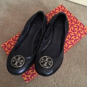 Tory Burch Navy Flats