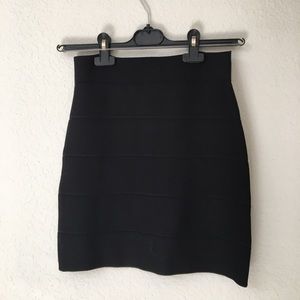 BCBG black bandage skirt
