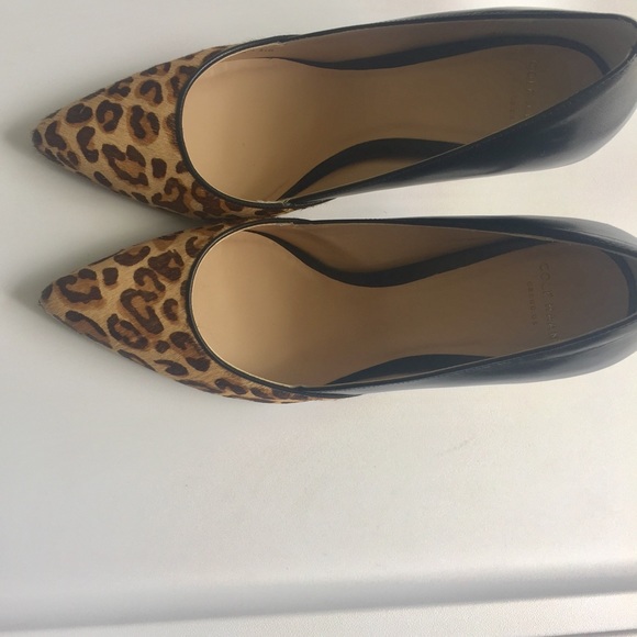 LIKE NEW Cole Haan Pump Pointed Toe Leather Heels - Picture 5 of 5