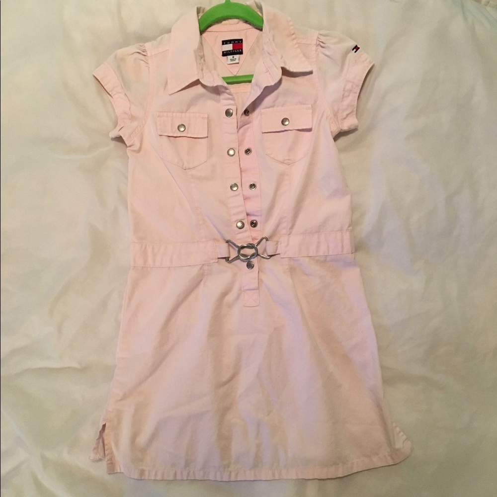 Girls tommy pink dress