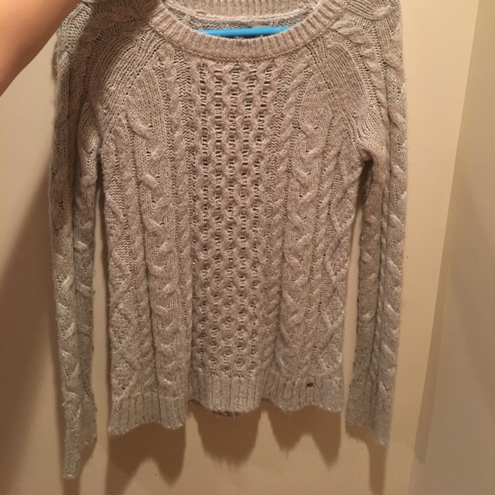 Cable knit sweater