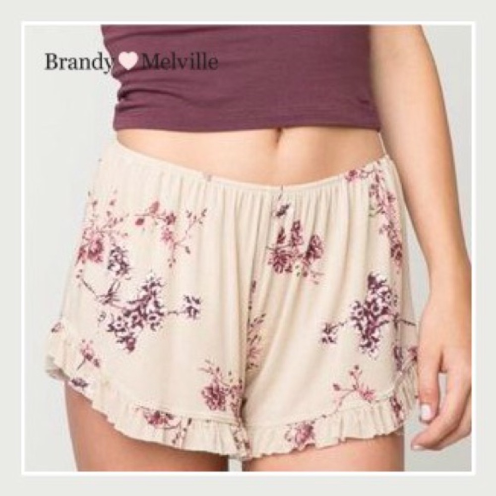 Brandy Melville Cherry Blossom Vodi Shorts