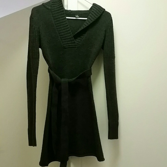 Gray sweater dress - Picture 2 of 4