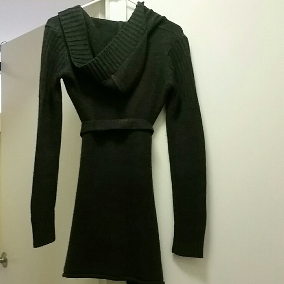 Gray sweater dress - Picture 3 of 4