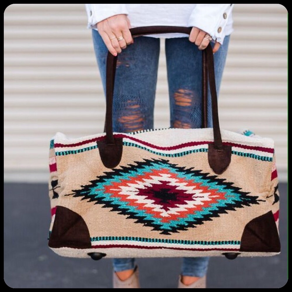 Boho Southwestern Travel Bag - Picture 5 of 8