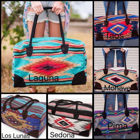 Boho Southwestern Travel Bag - Picture 2 of 8
