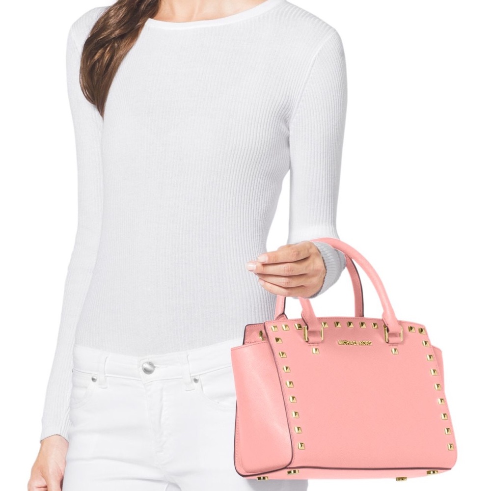 Lowest‼️🆕 Michael Kors Studded Selma Bag - Picture 2 of 8