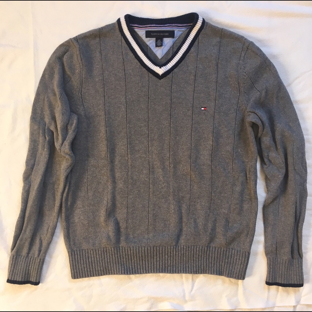 Tommy Hilfiger Custom Fit Varsity Stripe Sweater