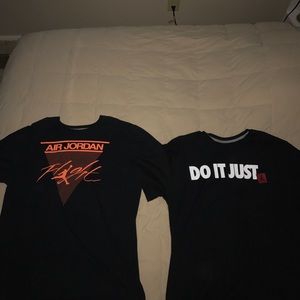 Pair of Jordan t-shirts. 100% cotton