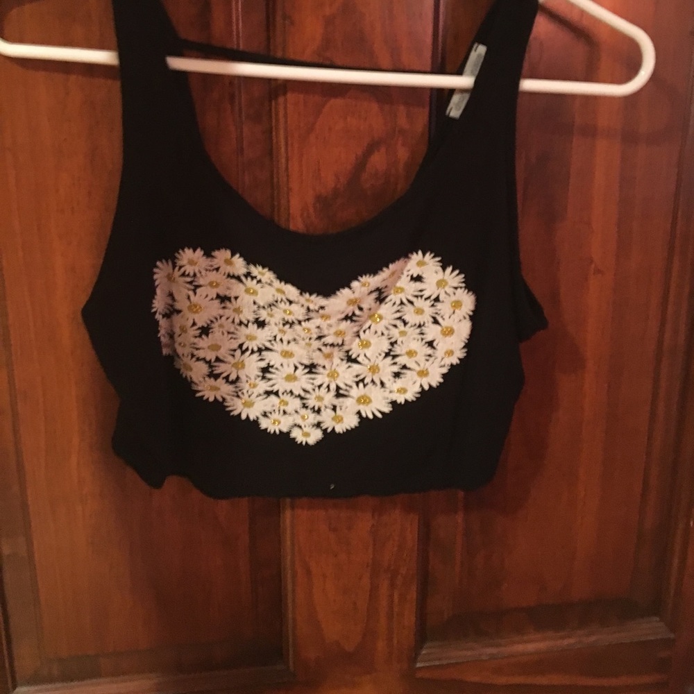 Black crop top