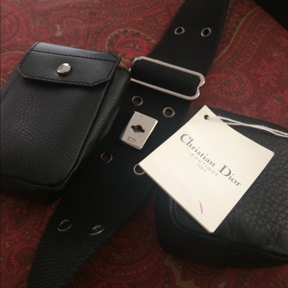 Dior shoulder/crossbag in black w 2 attachments - Picture 2 of 4