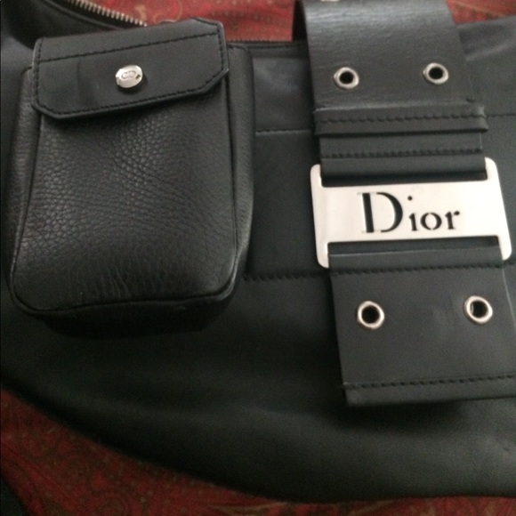 Dior shoulder/crossbag in black w 2 attachments - Picture 3 of 4