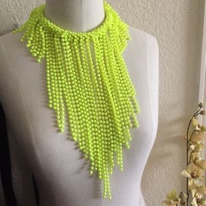 H&M Trend Neon Beaded Statement Necklace