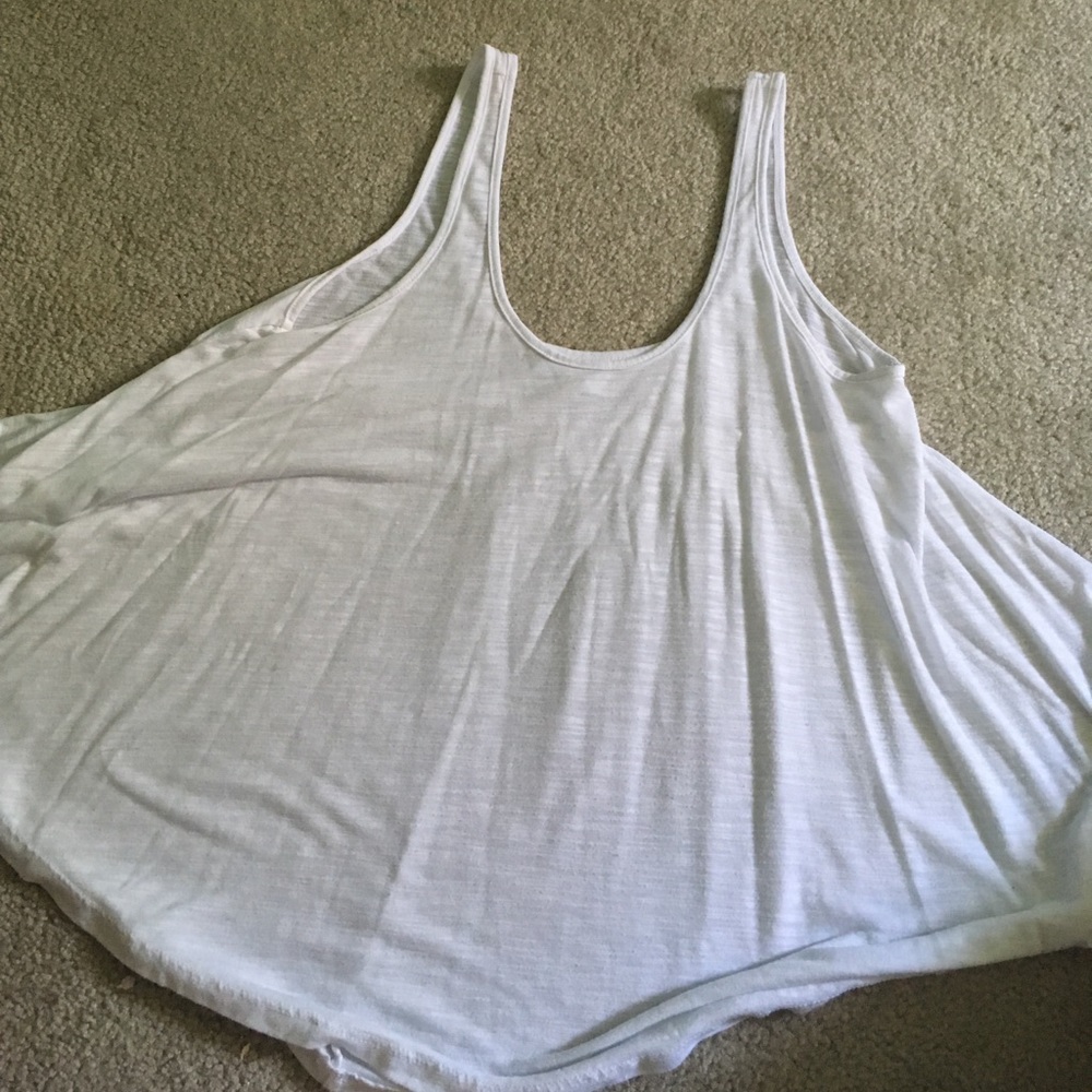 Flowy, White Tank Top