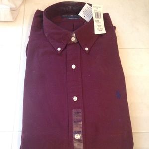 XL RALPH LAUREN LONG SLEEVE BUTTON DOWN W TAGS.