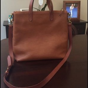 MADEWELL brand chestnut leather handbag