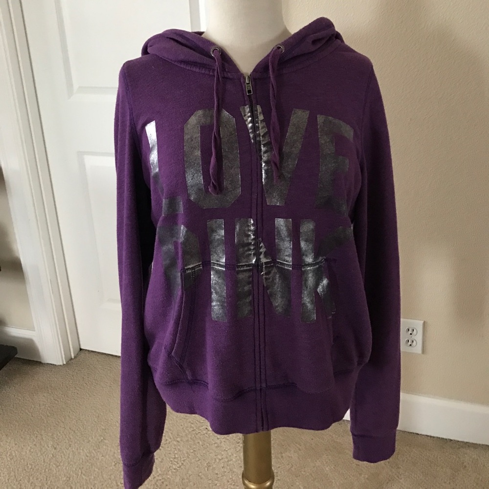 Victoria Secret Love Pink purple sweater