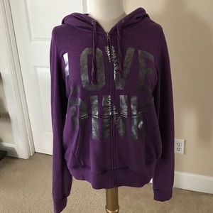 Victoria Secret Love Pink purple sweater