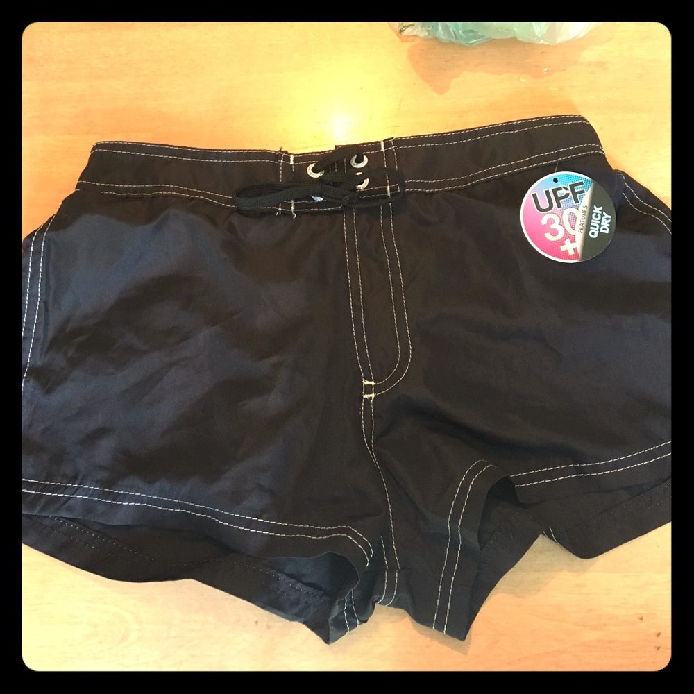 NWT Cute black swim short/swim suit cover up