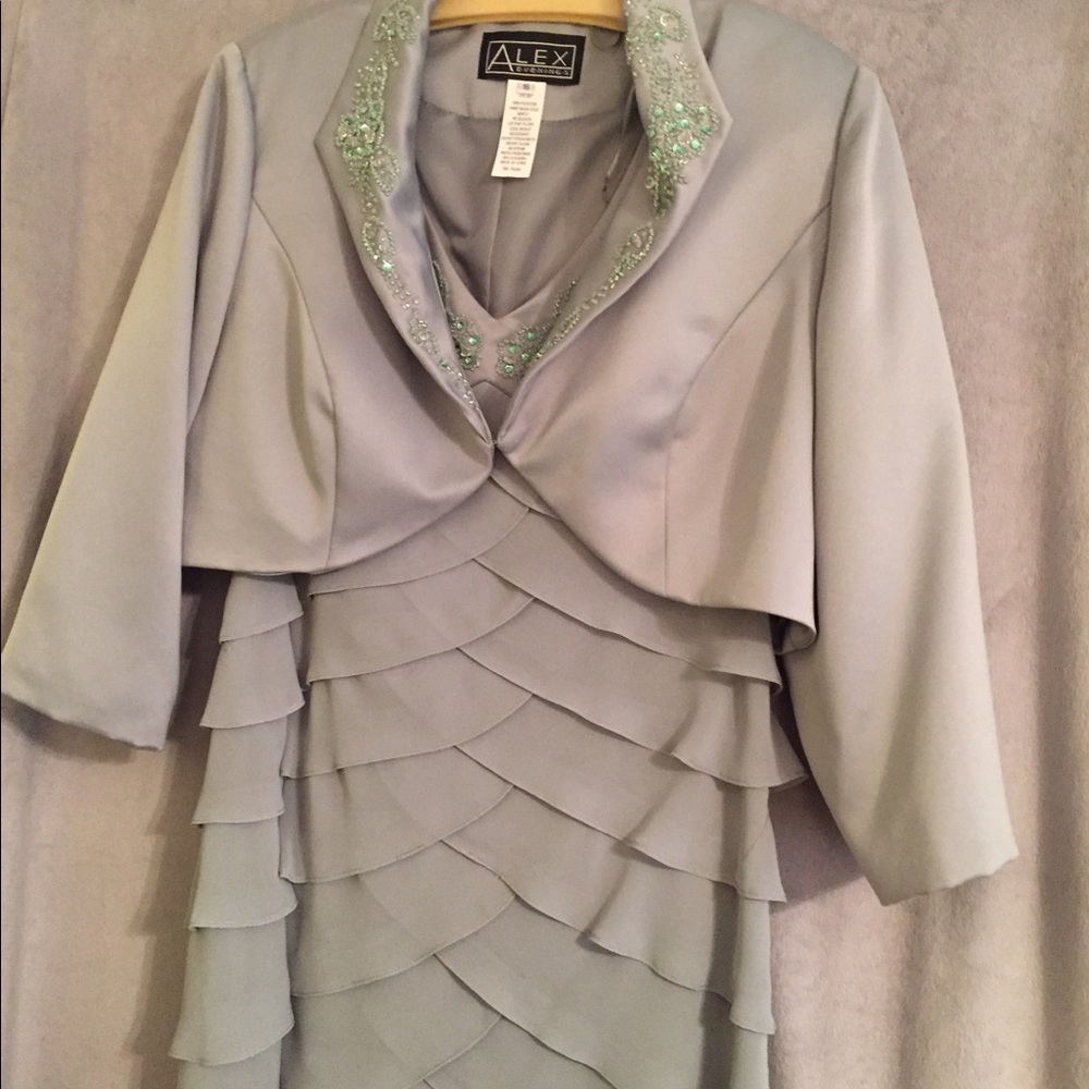 Sage green special occasion dress. Worn once. SALE