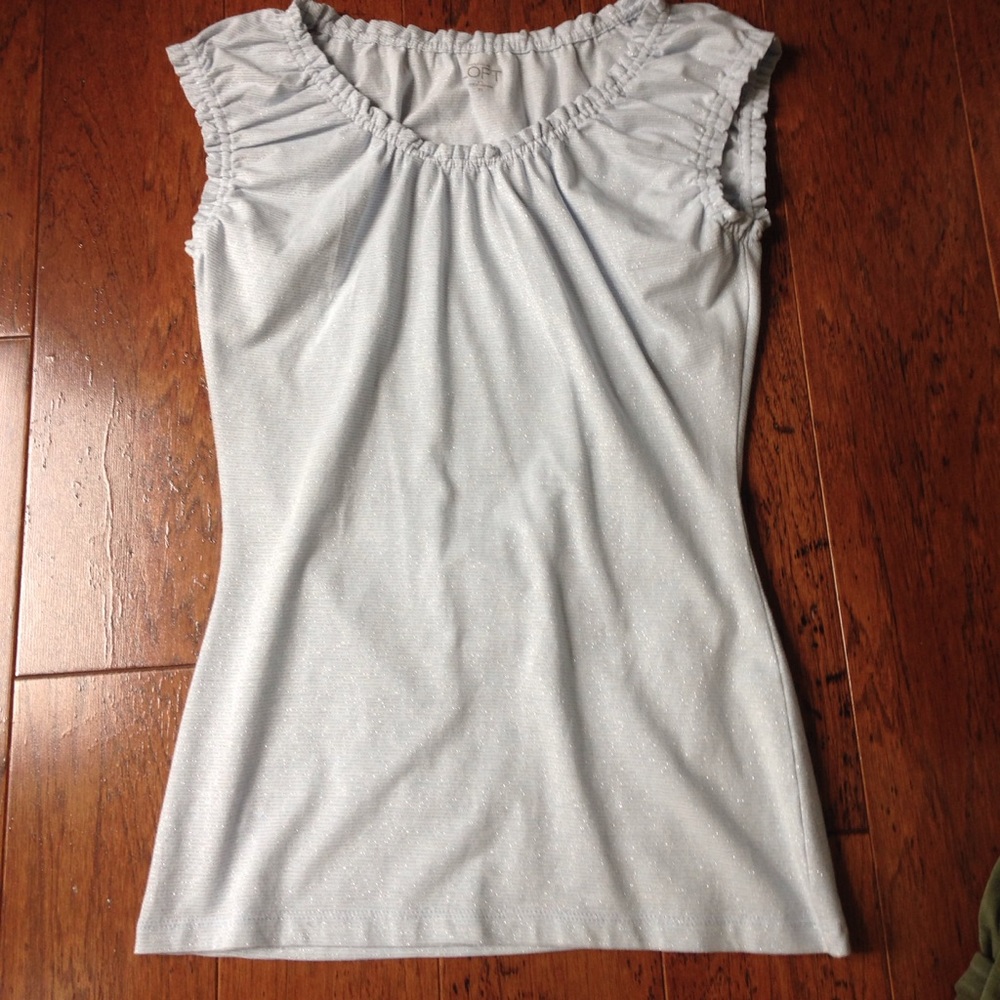 Sale!! Beautiful baby blue and silver threaded too