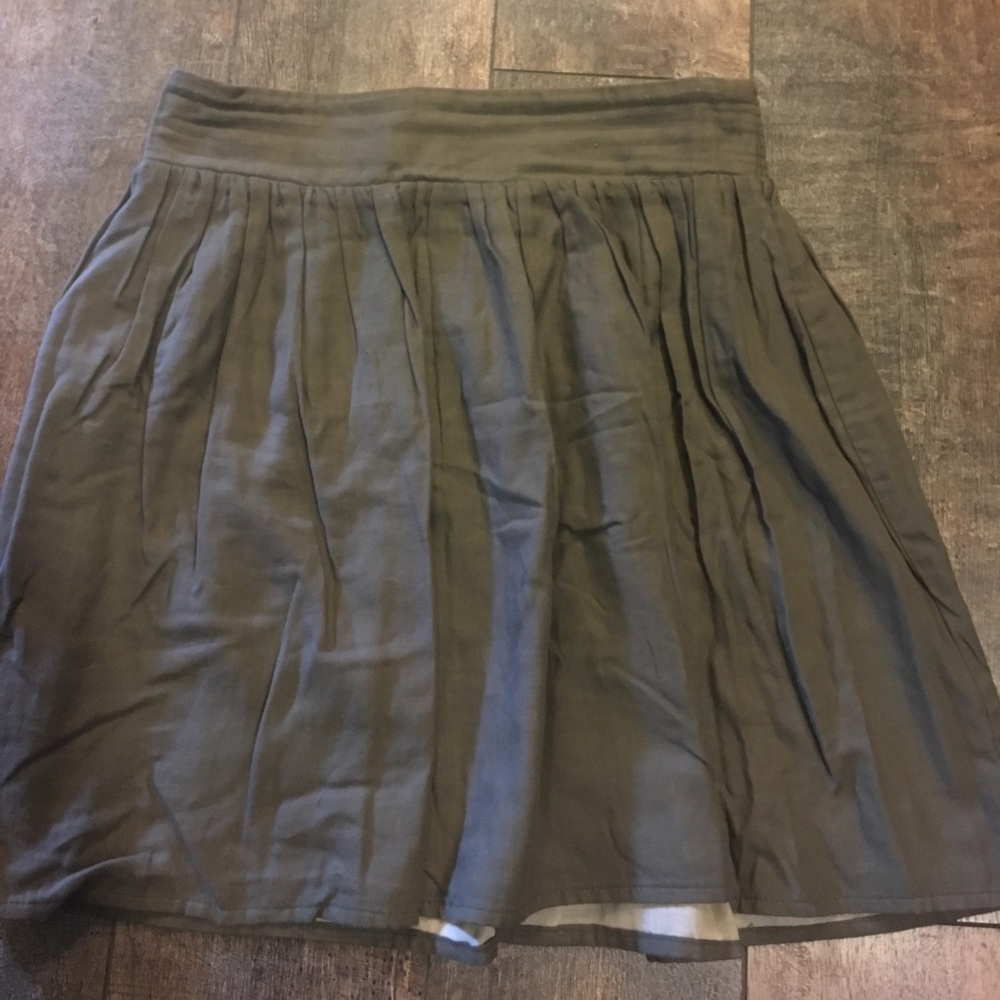 Maurice's Army Green Elastic High Waisted Skirt