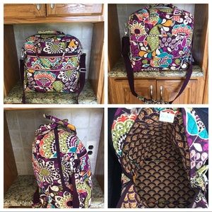 Vera Bradley Weekender Plum Crazy Travel Bag.