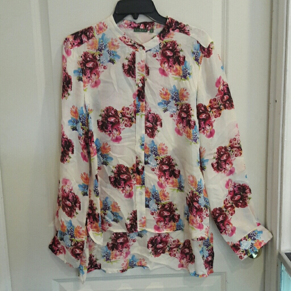 The Letter floral shirt 100% silk szL