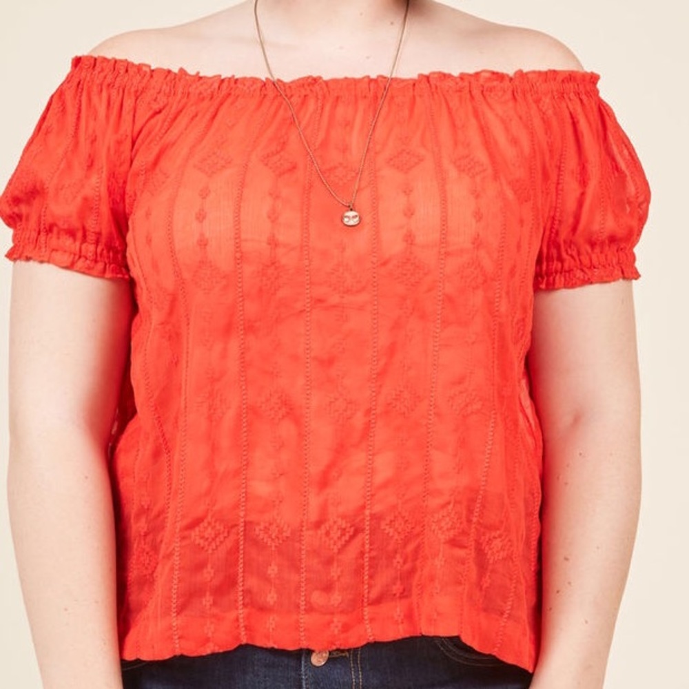 Off the shoulder summer top