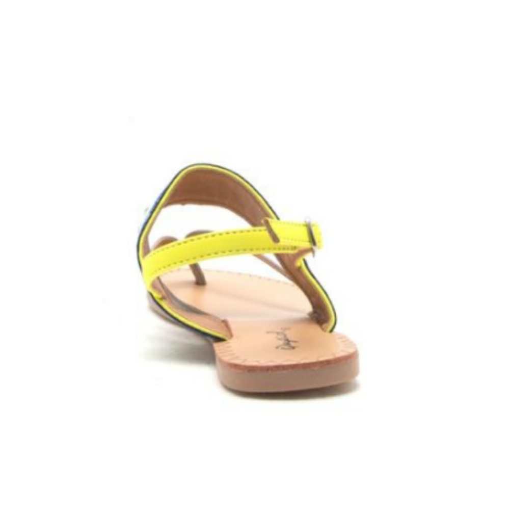 SALE!! Gray Neon Summer Sandals - Picture 2 of 4