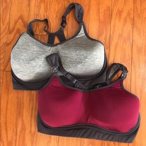 Pair of nursing sports bras