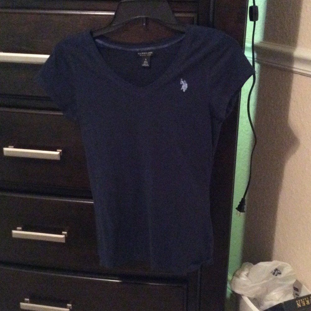 V-neck Polo navy t-shirt