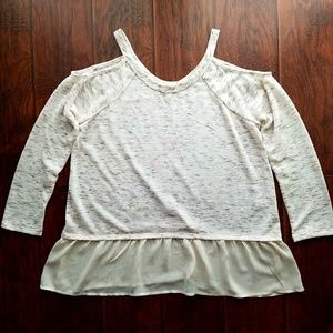 NWOT! About a Girl Cold Shoulder Top