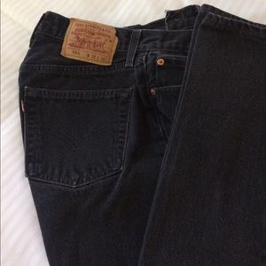 Black Levi jeans.