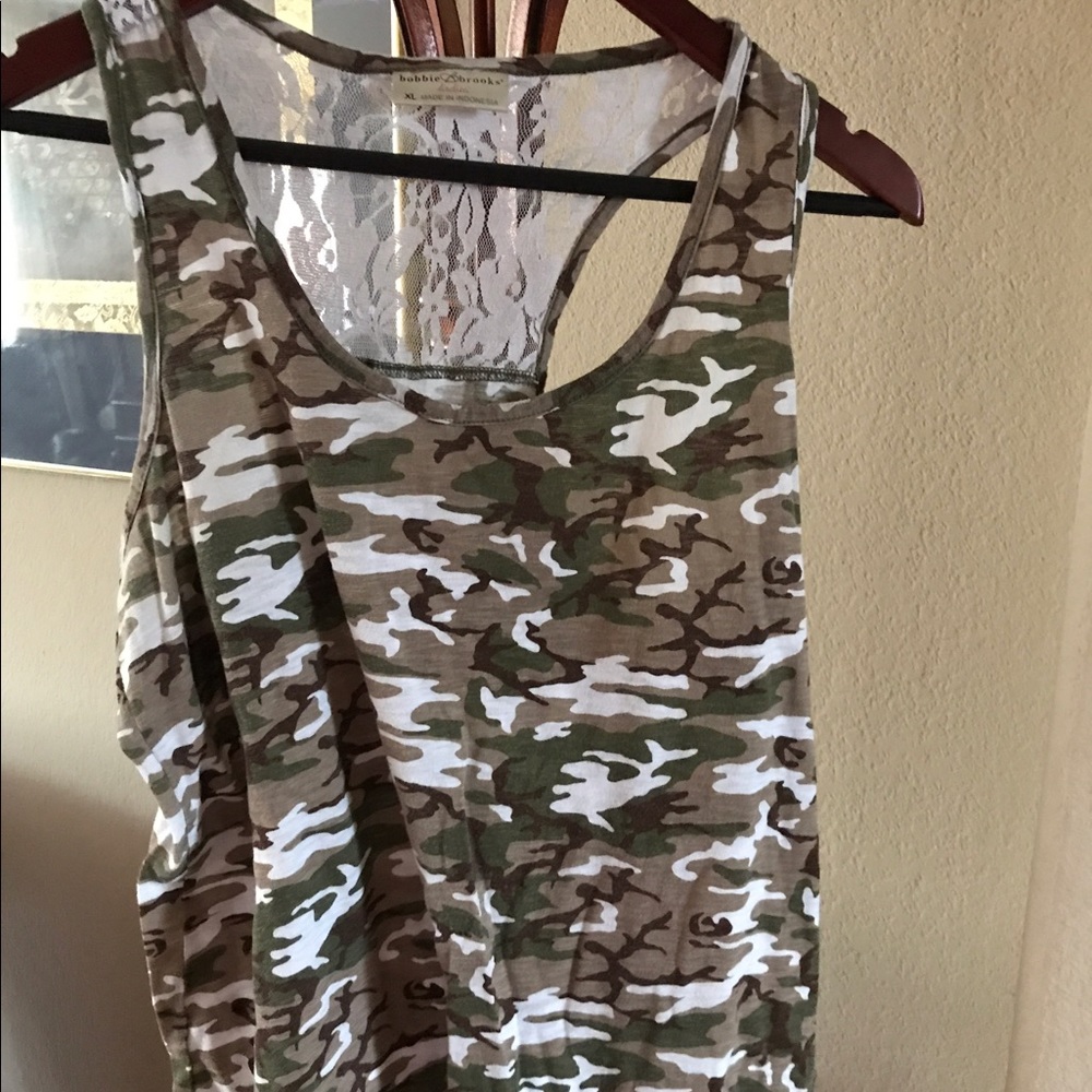 Camouflage summer top