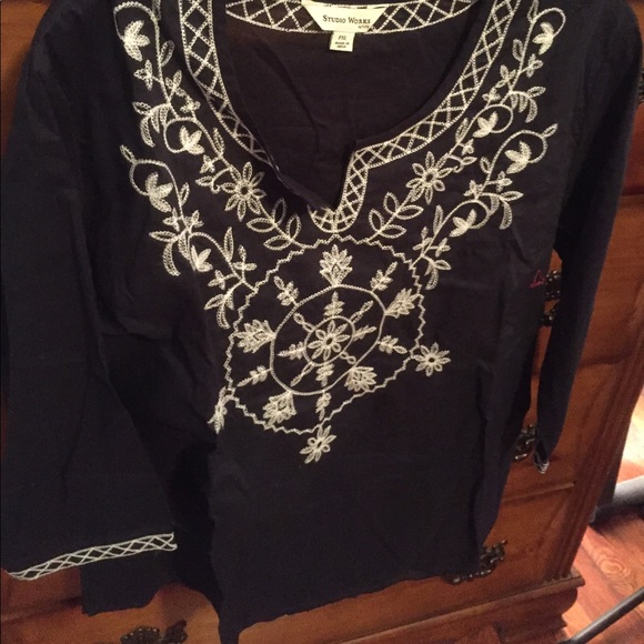 Studio Works Tops - Petite XL blouse