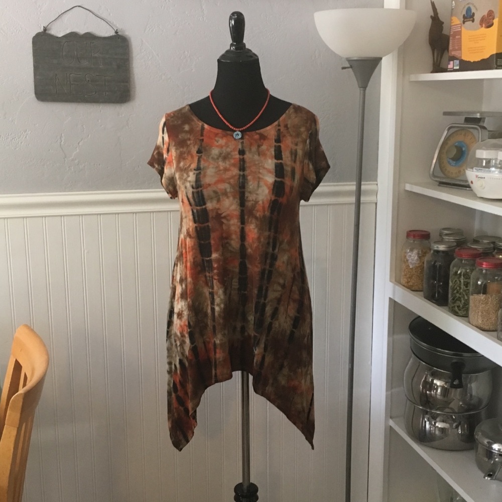Earthy hippy blouse. NWOT never worn.