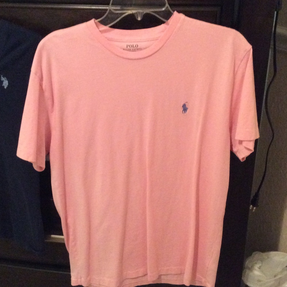 Men's small pink POLO t-shirt