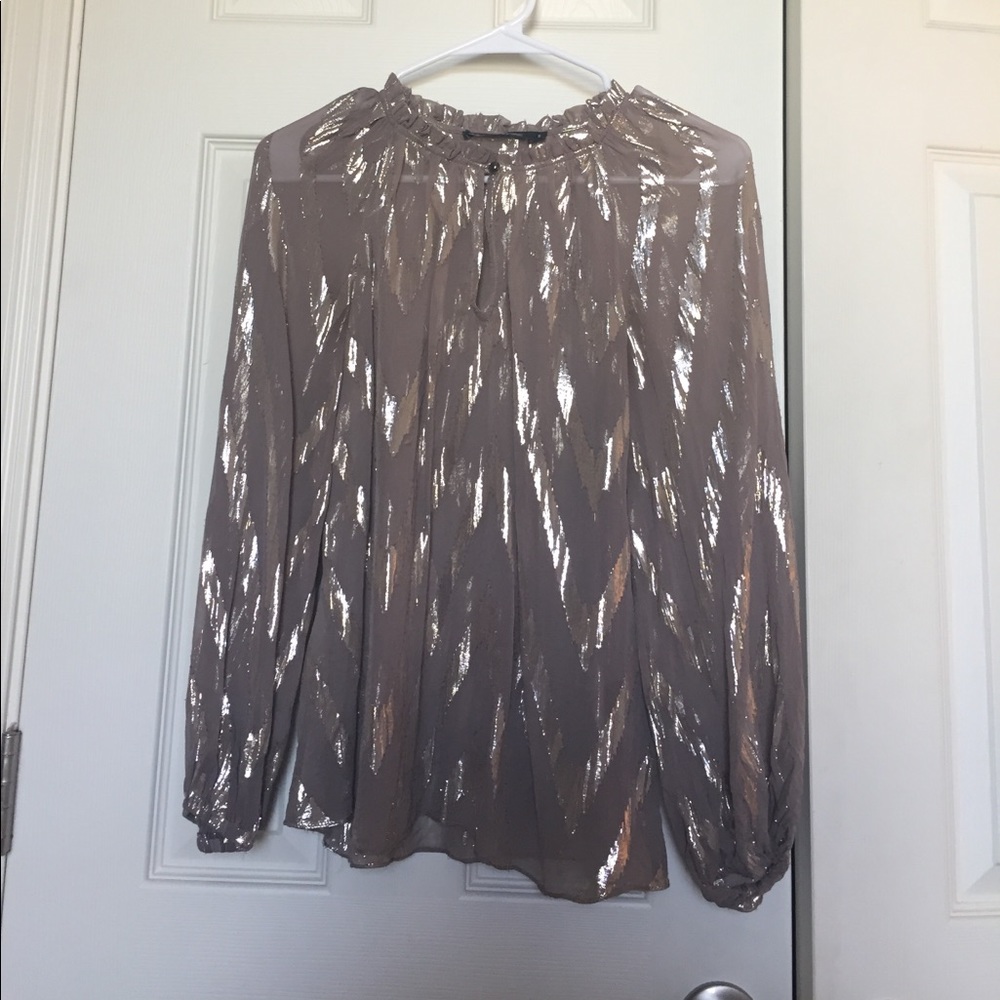 Alice and Trixie silk and metallic Blouse in Sz Sm
