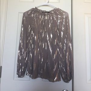 Alice and Trixie silk and metallic Blouse in Sz Sm