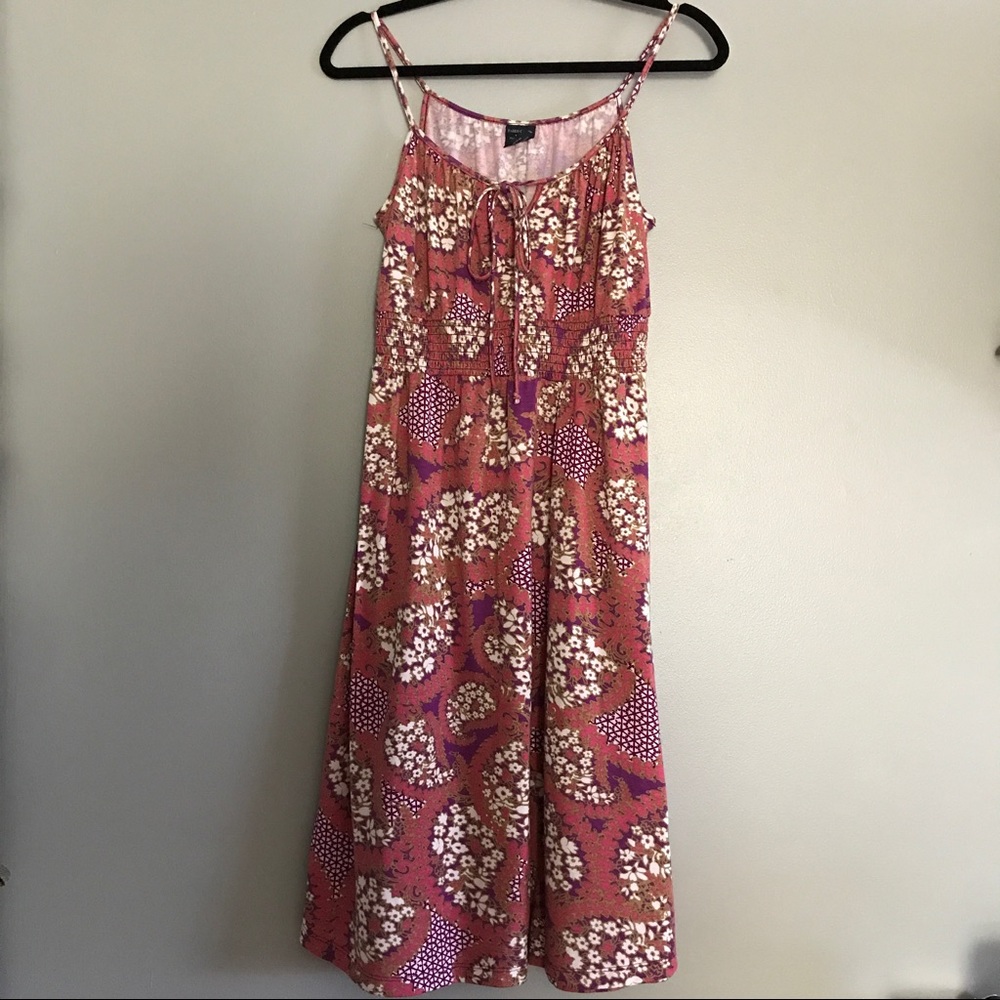 Midi Smocked Waist Dress