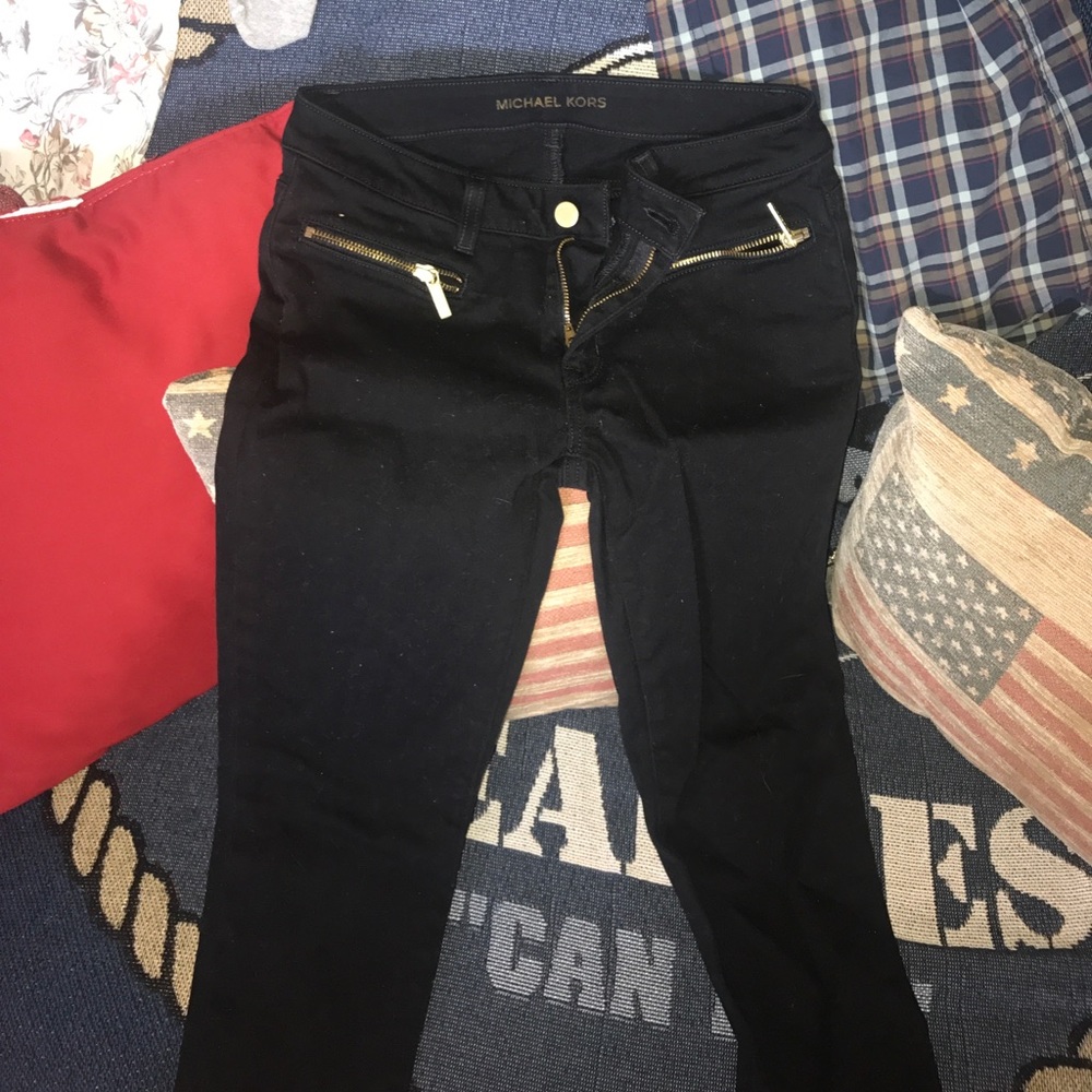 Black Michael Kors skinny jeans
