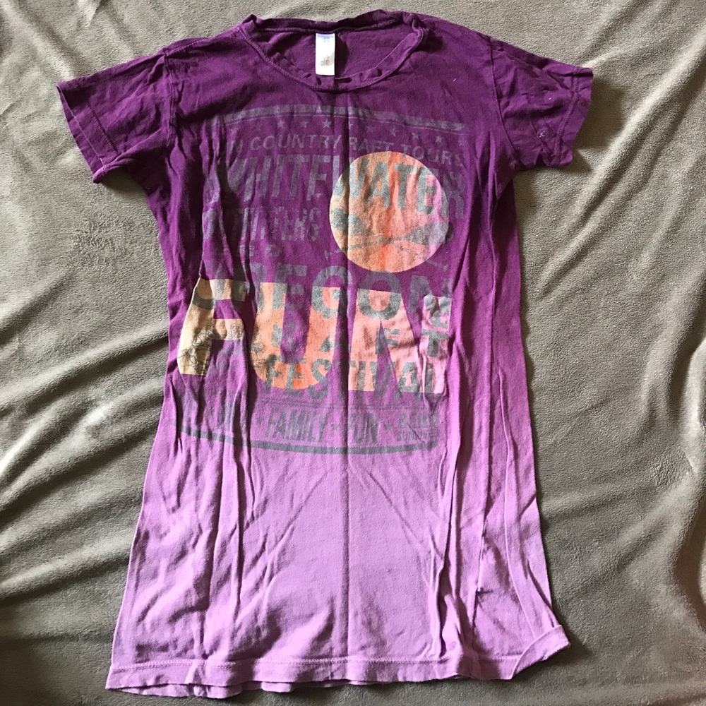 Purple Sunriver tee