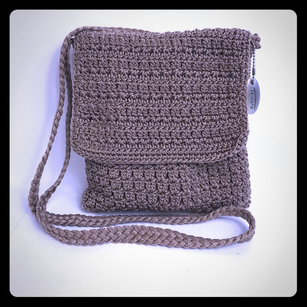 Cute beige Talbots shoulder handmade bag 💼