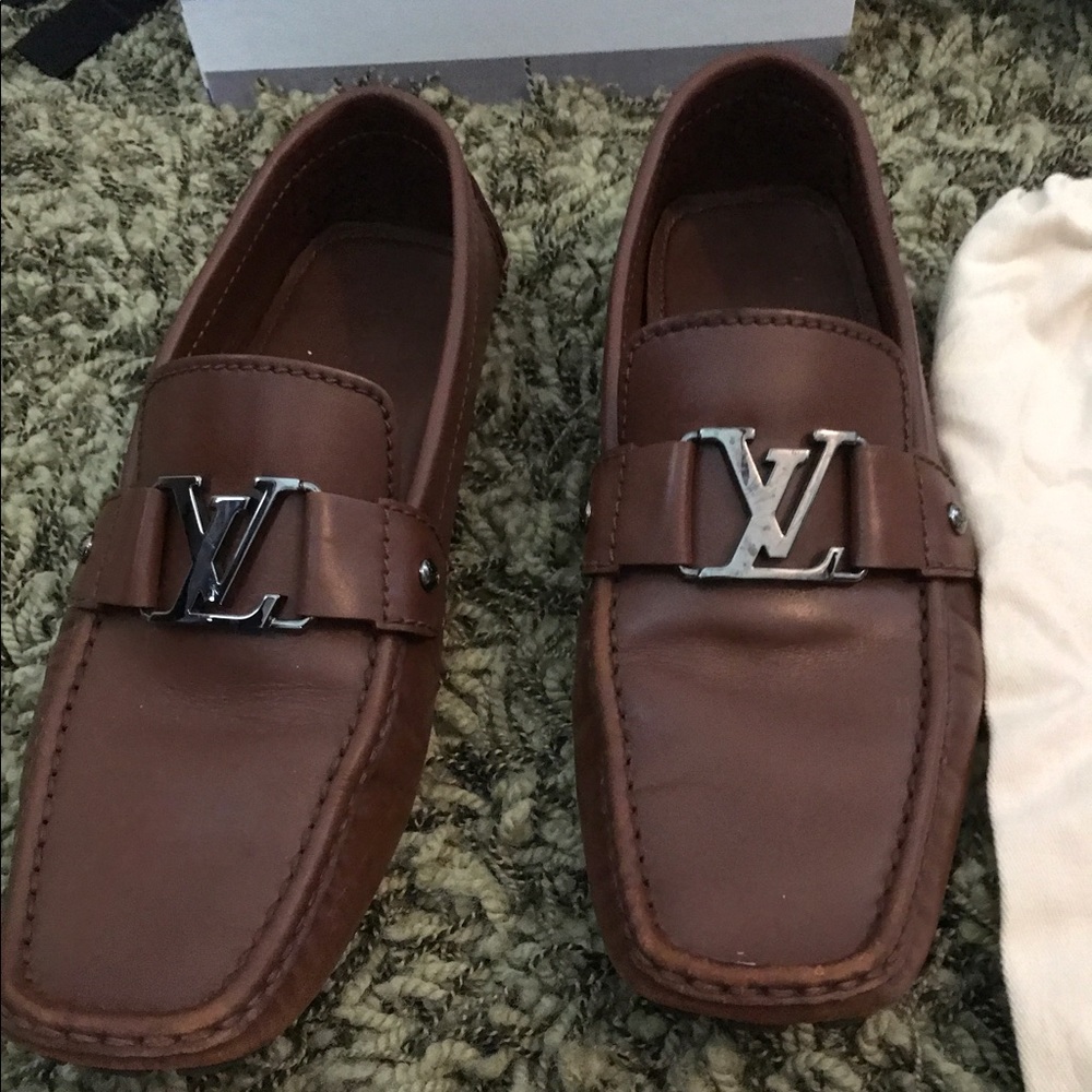 Louis Vuitton Men's Monte Carlo Car Shoe-Cognac-11
