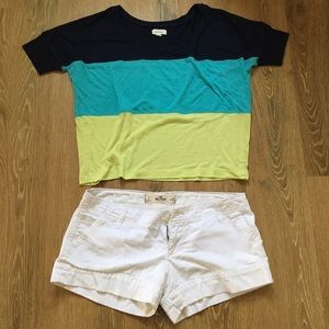 Hollister White Shorts - Size 1