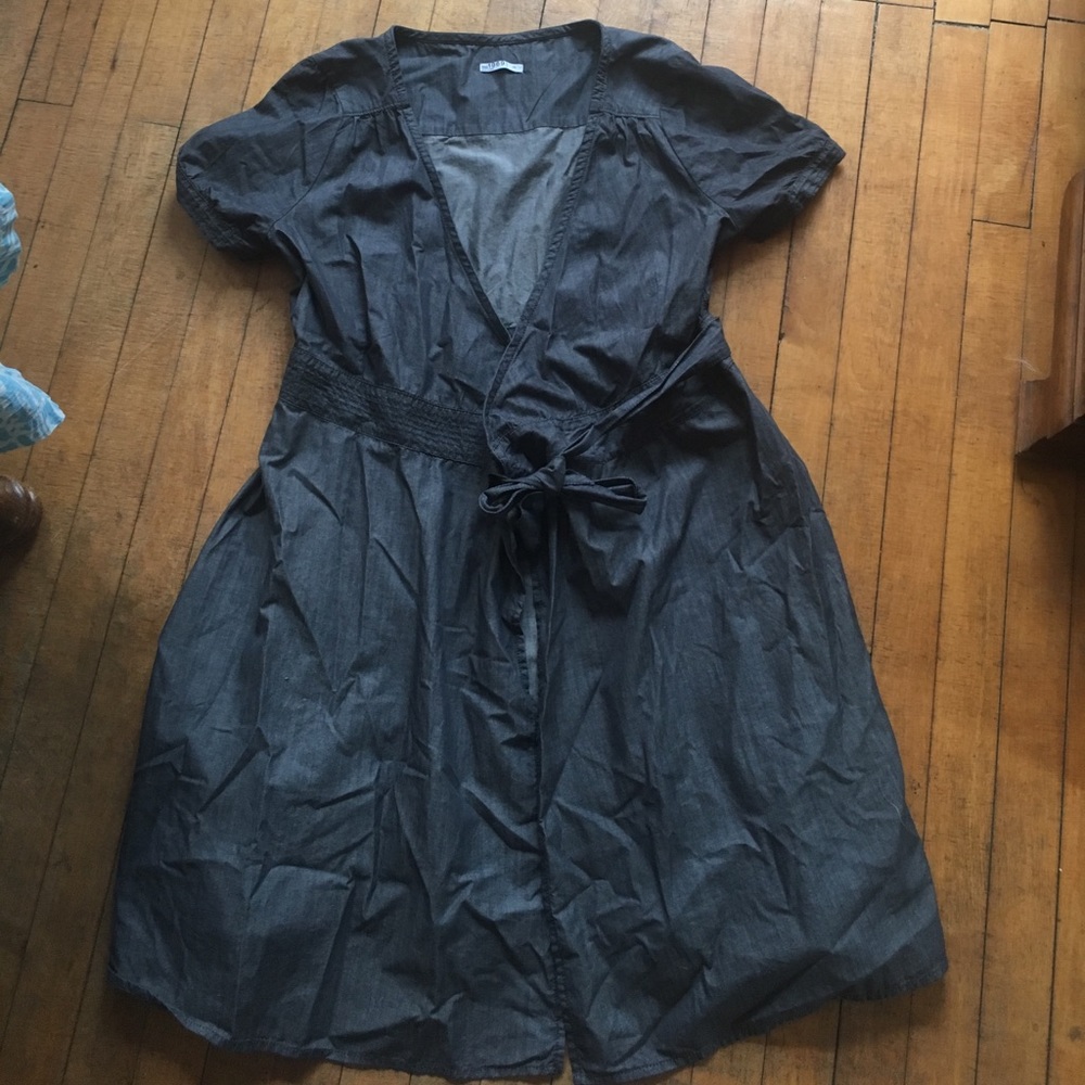 Gap denim wrap dress